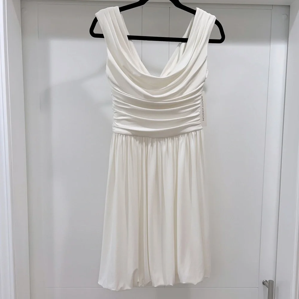 🤍3xHP🤍 Gorgeous White Cocktail Dress - Picture 1 of 16